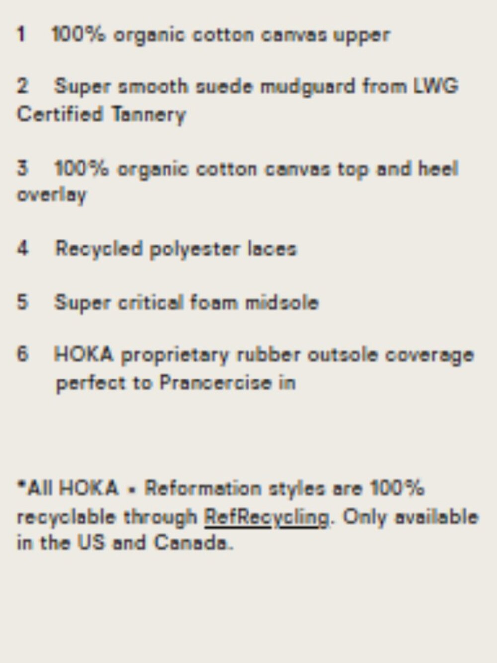 HOKA x Reformation Mach 6 Crochet Eggnog Shortbread Running Shoes Sneakers - Picture 5 of 6